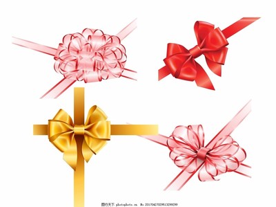 絲帶結(jié),絲帶花素材 蝴蝶結(jié)大全 矢量絲帶花 包裝設(shè)計素材-